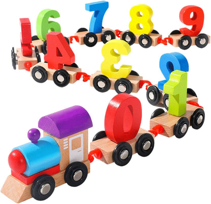 Wooden Number Count Hook Train 0 to 9 - 289