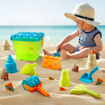 Fidtoy Knight Castle Beach Bucket Toy Set for Kids