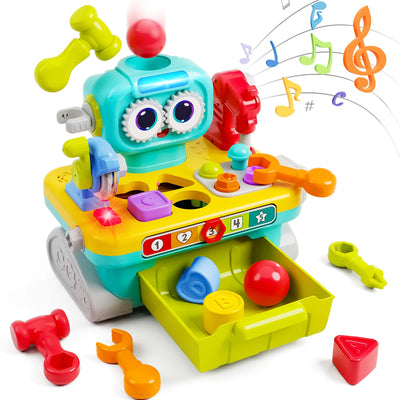 Fidtoy Robot Workbench Tool Set for Toddlers Learning Play Toy
