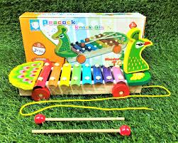 Fidtoy Peacock Shaped Xylophone Toy – Musical Toy for Kids 3+