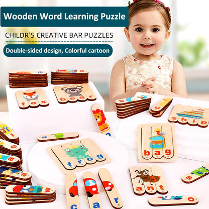 Wooden Spelling Learning Stick Puzzle - 567