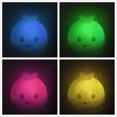 Fidtoy Whale Bath Toy Sprinkler with Lights for Babies