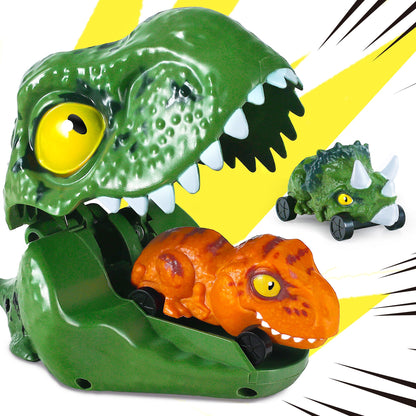 Kids Dinosaur Cars Launcher Toys Set