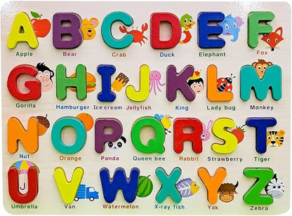 ABC Uppercase 3D Learning Wooden Board - 25A