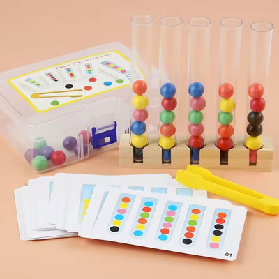 Colorful Clip Beads Test Tube with 48 Pattern Challenge