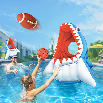 Fidtoy Shark Pool Game Inflatable 3-in-1 Summer Toy