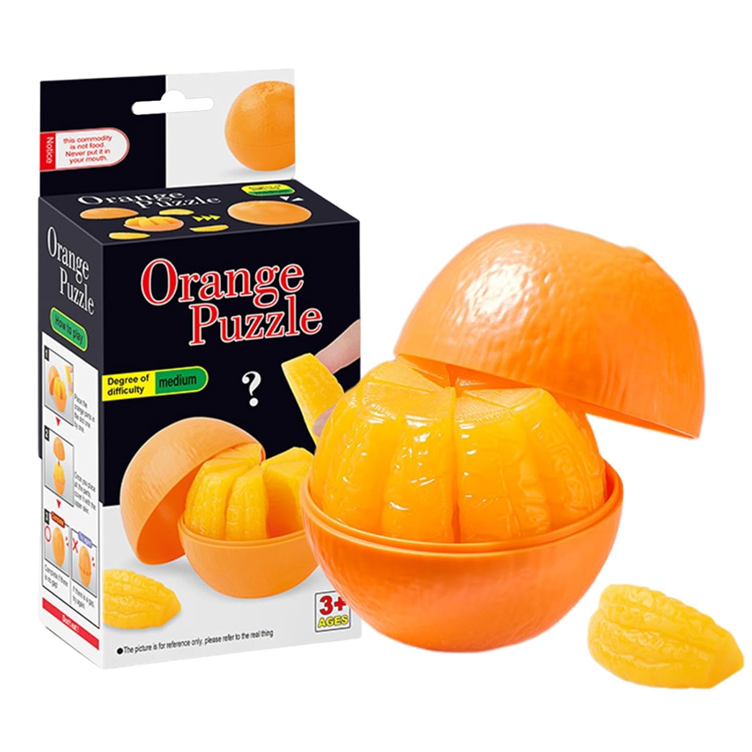 Orange Pattern Puzzle Fit Challenge - 44C