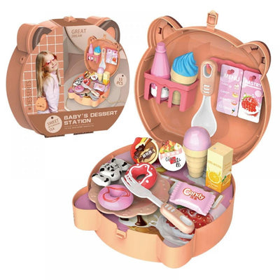 Pretend Play Dessert Station Briefcase 15 pieces - 124