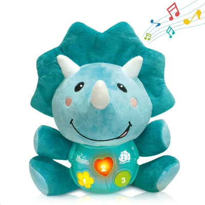 Fidtoy Stuffed Dinosaur Musical Toy for Babies