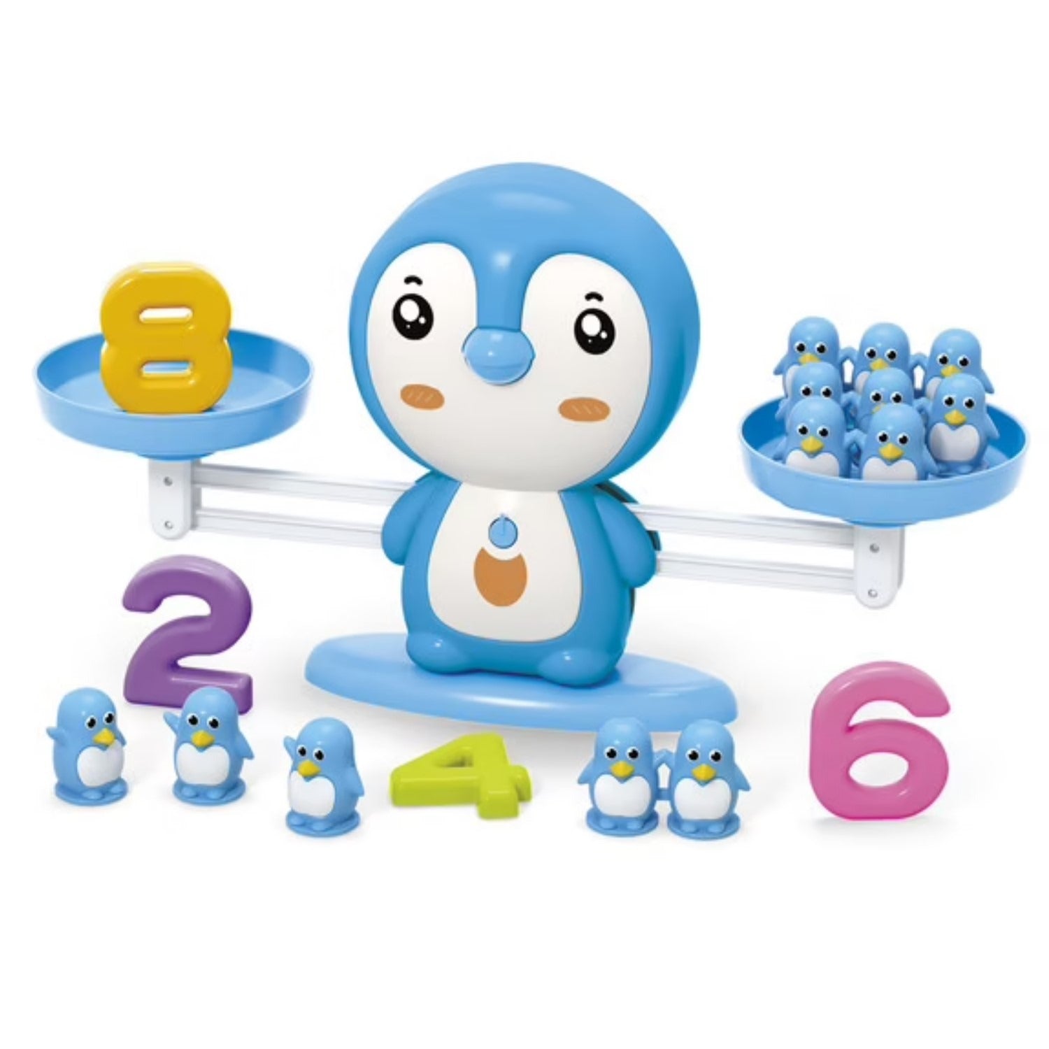 Kit d'apprentissage des mathématiques avec balance pingouin - 100