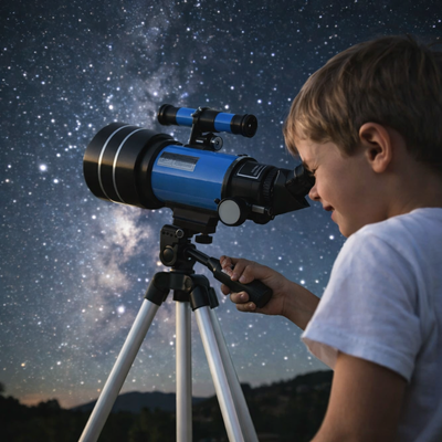 Telescopio astronómico refractor Fidtoy de 70 mm para principiantes