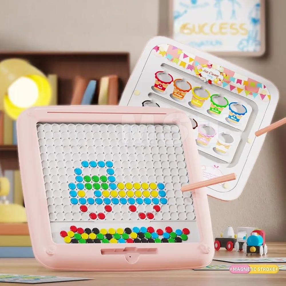 2in1 Magnetic Bead and Color Matching Drawing Board - 134