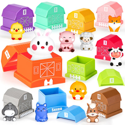 Fidtoy Farm Animal Learning Play Set