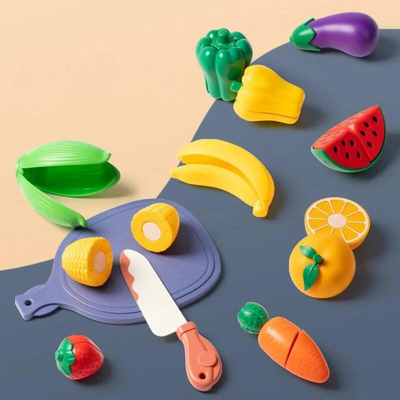 Fruitigo – Apprendre et Jouer – Ensemble de fruits à découper Montessori