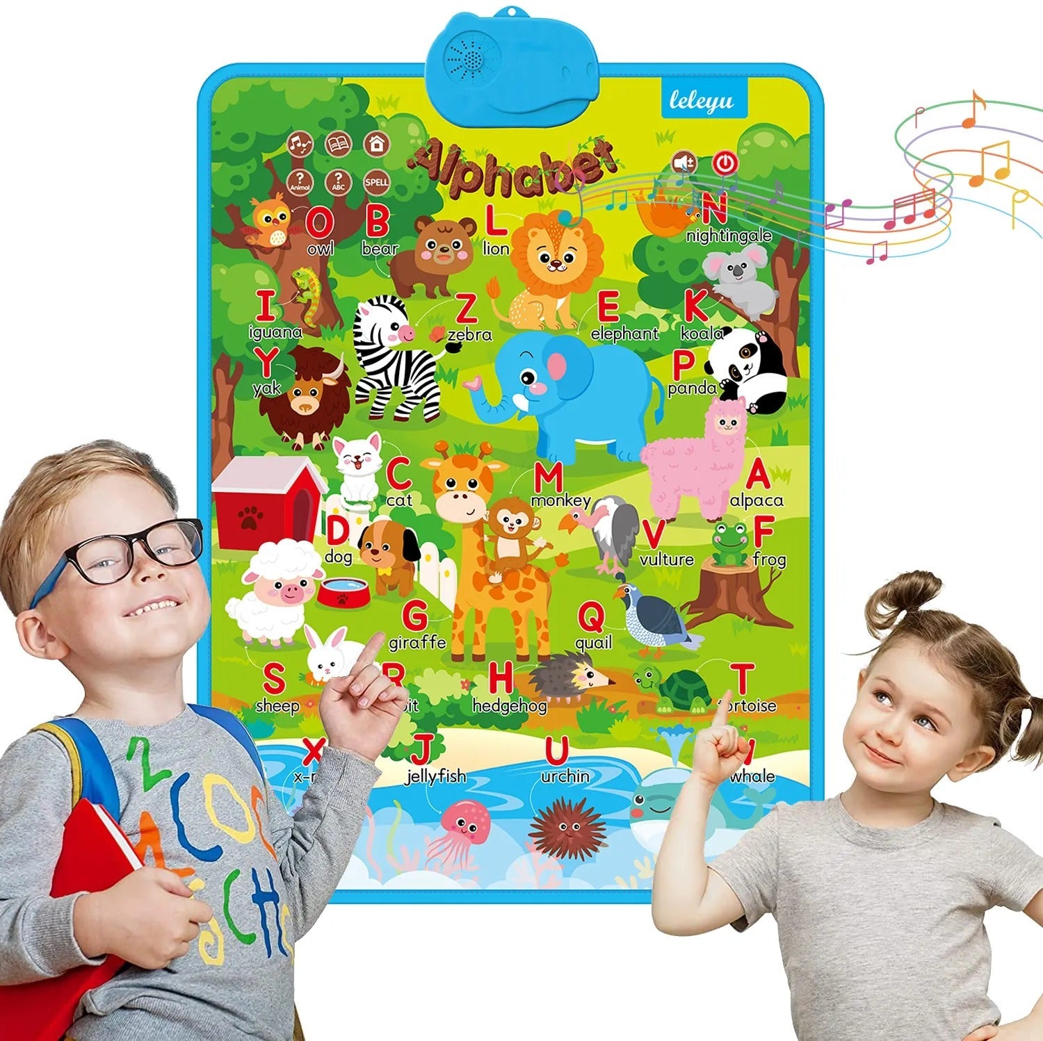 Animal Alphabet Fun Learning Talking Poster - G02