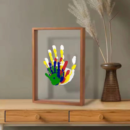 Baby Handprint and Footprint Keepsake Frame – Memory Kit for Newborns and Toddlers