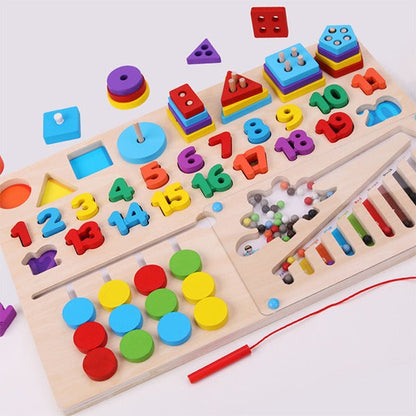 Wooden Multifunctional Sorting Logarithm Magnetic Beads Numbers - 408
