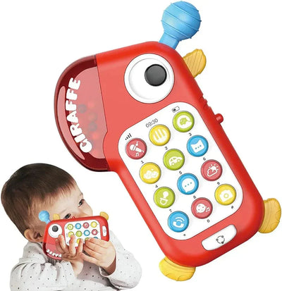 Juguete sensorial Fidtoy Learning con varias actividades para bebés, teléfono de juguete