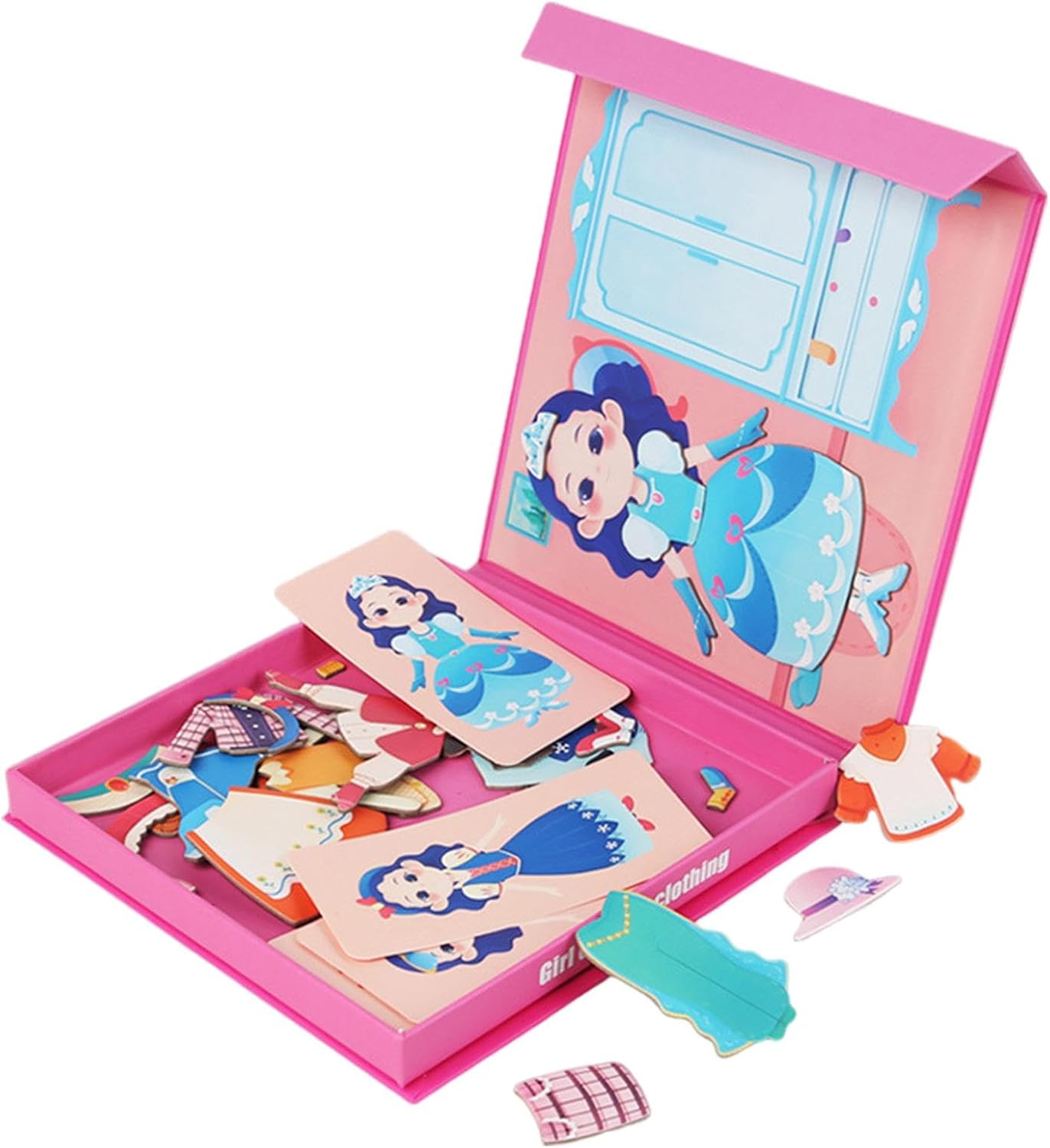 Girl Change Clothing Magnetic Board Puzzle - 841