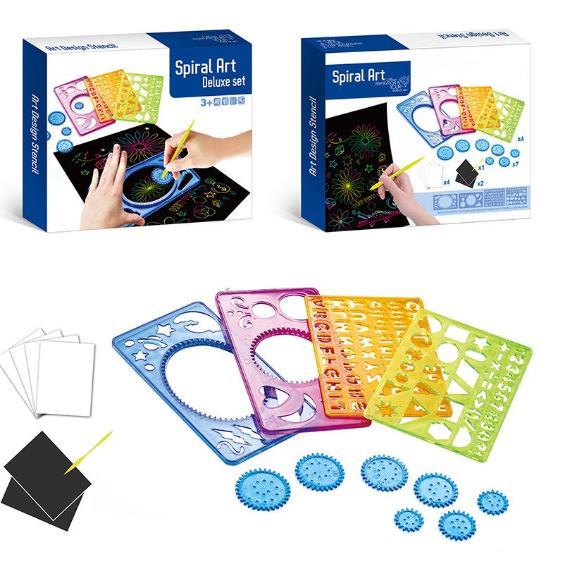 Spiral Art Stencils Geometric Drawing Kit - 935