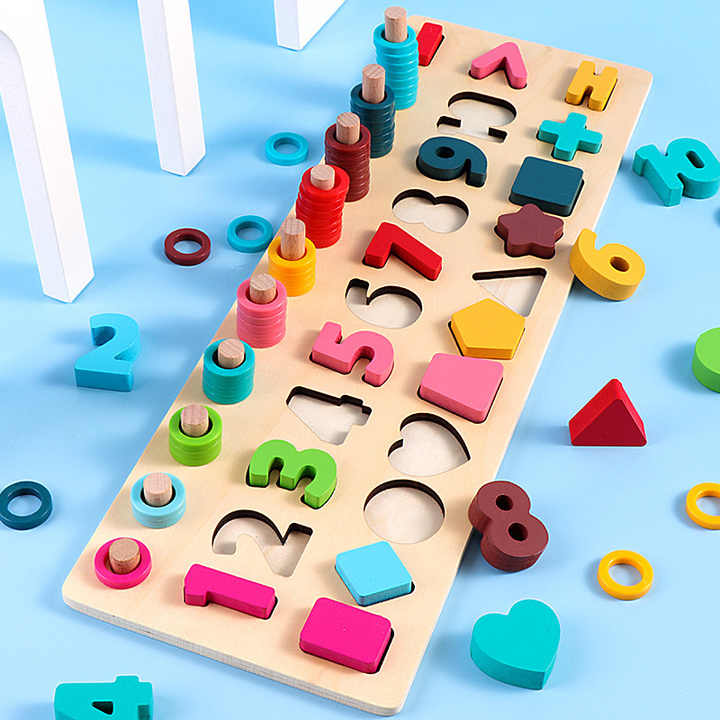 Wooden 3in1 Logarithm Learning Board - 534