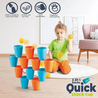 3in1 Quick Stacking Cup Play Set - 698