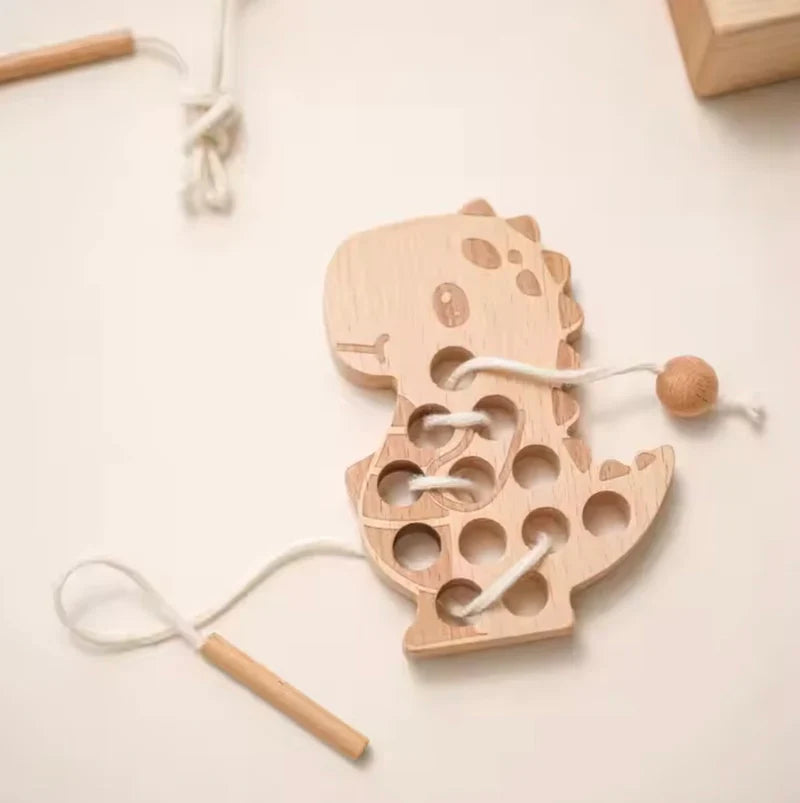 Toddlers Dinosaur Threading Toy