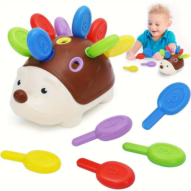 Kit de puzzle éducatif Couleurs et chiffres Hérisson - 10A