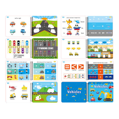 Autocollants d'apprentissage précoce Lumières Jeux de nourriture Livre à rabats