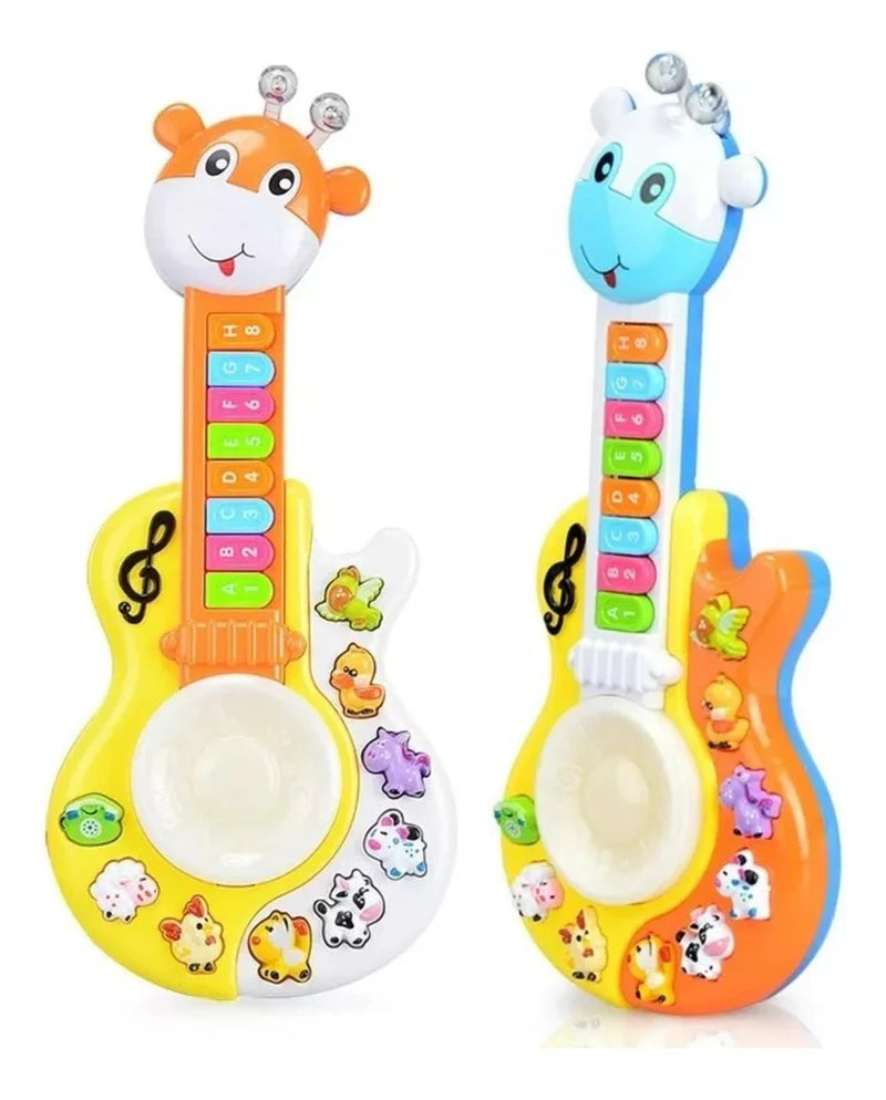 Fidtoy Guitare Musicale Girafe avec Lumières et Sons pour Enfants