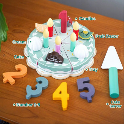 Birthday Cake Play Set Pretend Play Toy