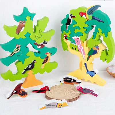 Casse-tête d'oiseaux australiens / européens - Jouets de motricité fine