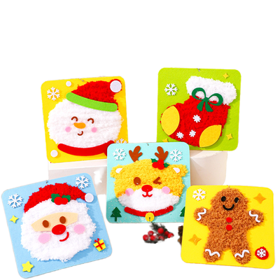 Kit de bricolage de Noël Montessori pour enfants — Ornements en feutre et ensemble d'activités des Fêtes à faire soi-même
