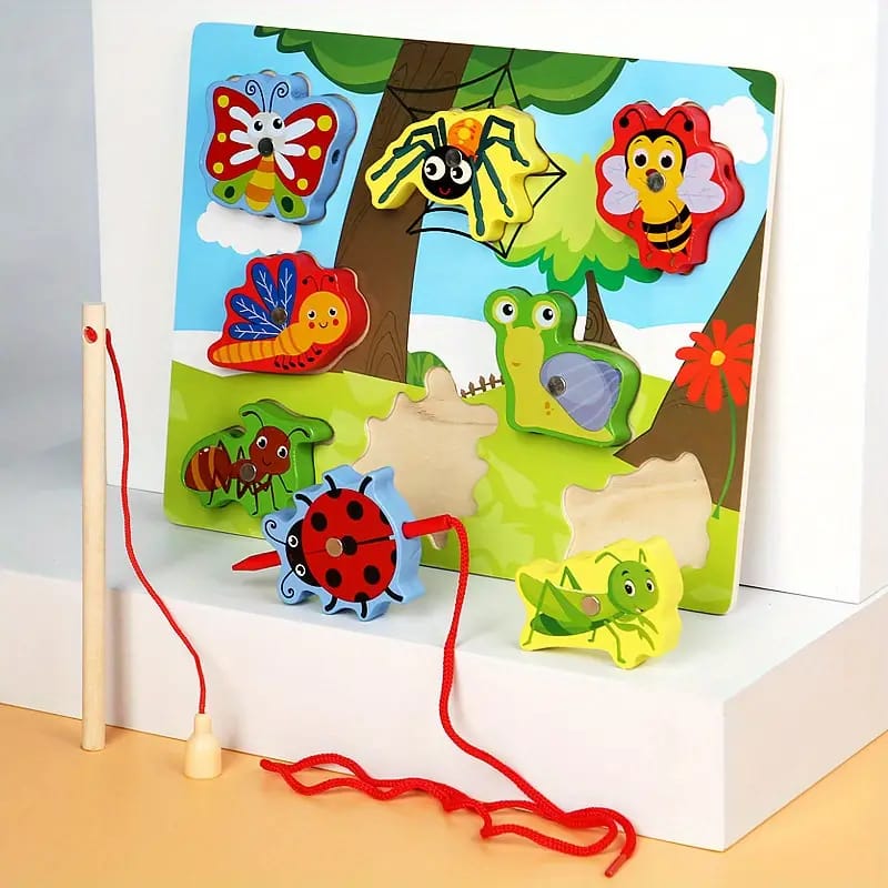 3D Magnetic Lacing Colorful Puzzle - Random Design - 003
