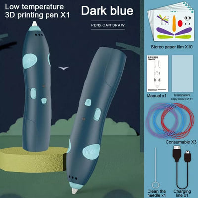 3D Pen - Rechargeable Fun Printing & Drawing Tool for Kids & Artists