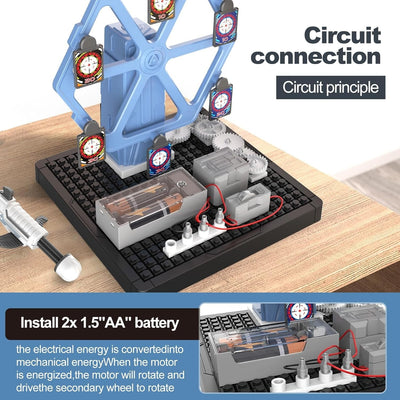 STEAM Machinery Bow and Arrow Rotating Electronic Circuit Kit - 103
