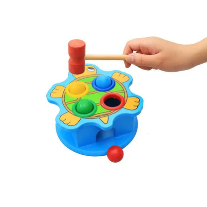 Wooden Pounding Animal Hammering Ball Set Random Design - 096