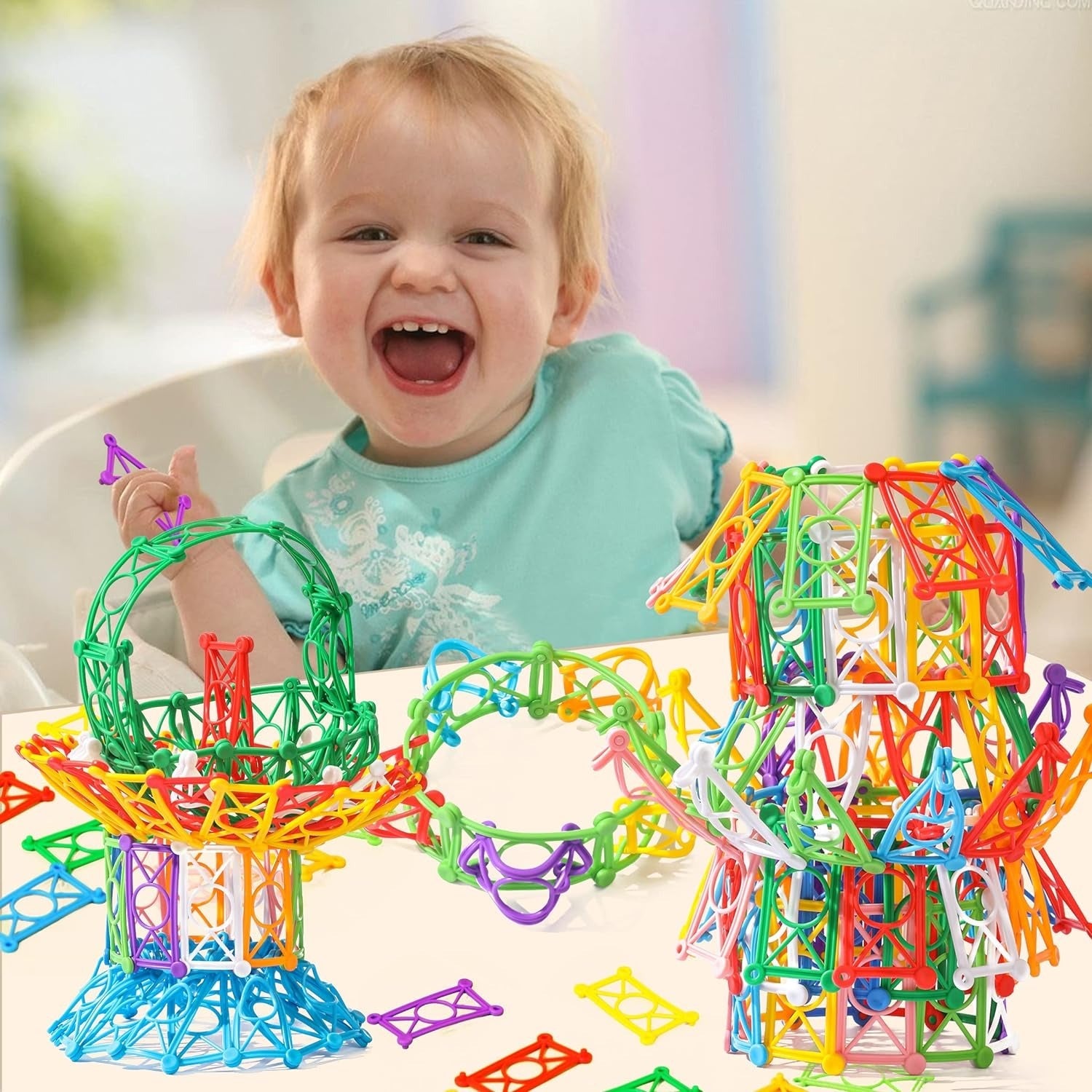 Snap N Twist Interlocking Building Blocks - 150 piece