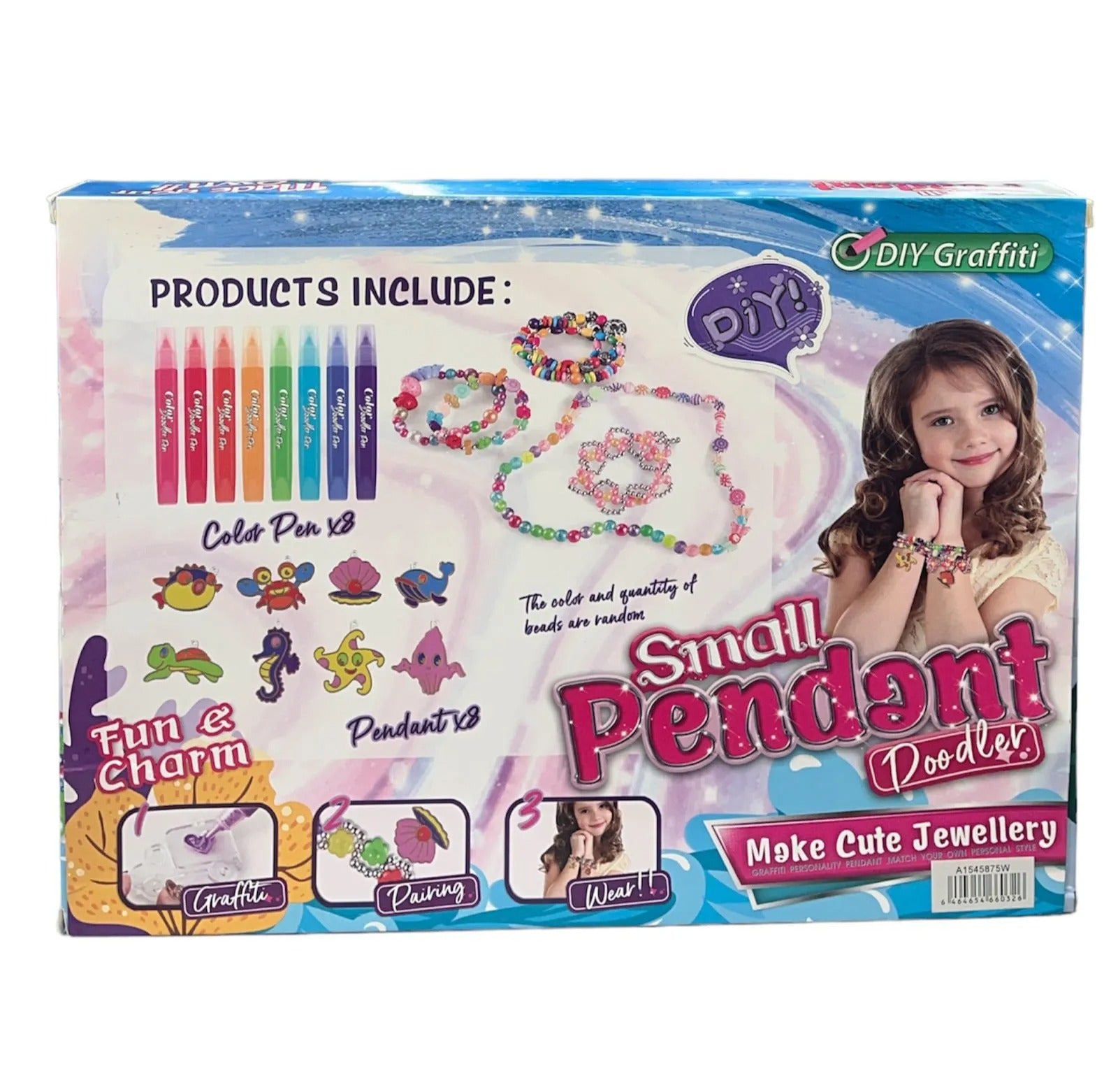 Make Cute Jewellery Pendant Set - 032