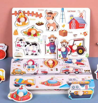 Wooden Small Farm Knob Board - 844