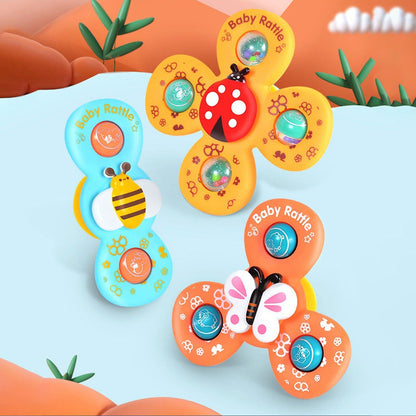 Suction Cup Activity Spinner Toy 3 pieces - 329
