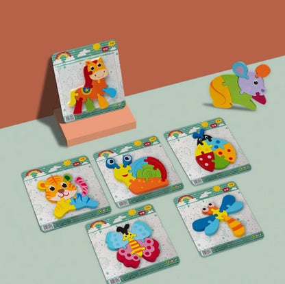3D Cute Learning Animal Jigsaw Puzzle - Random Design