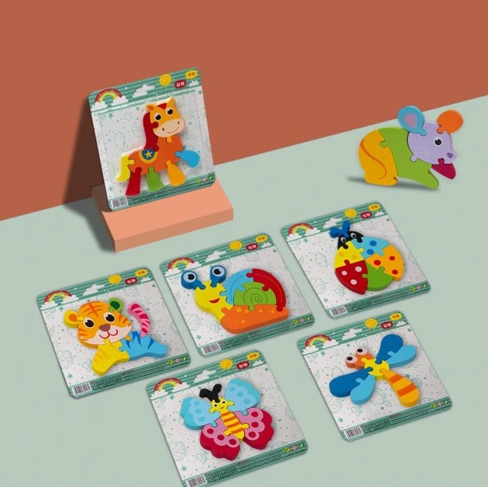 3D Cute Learning Animal Jigsaw Puzzle - Random Design