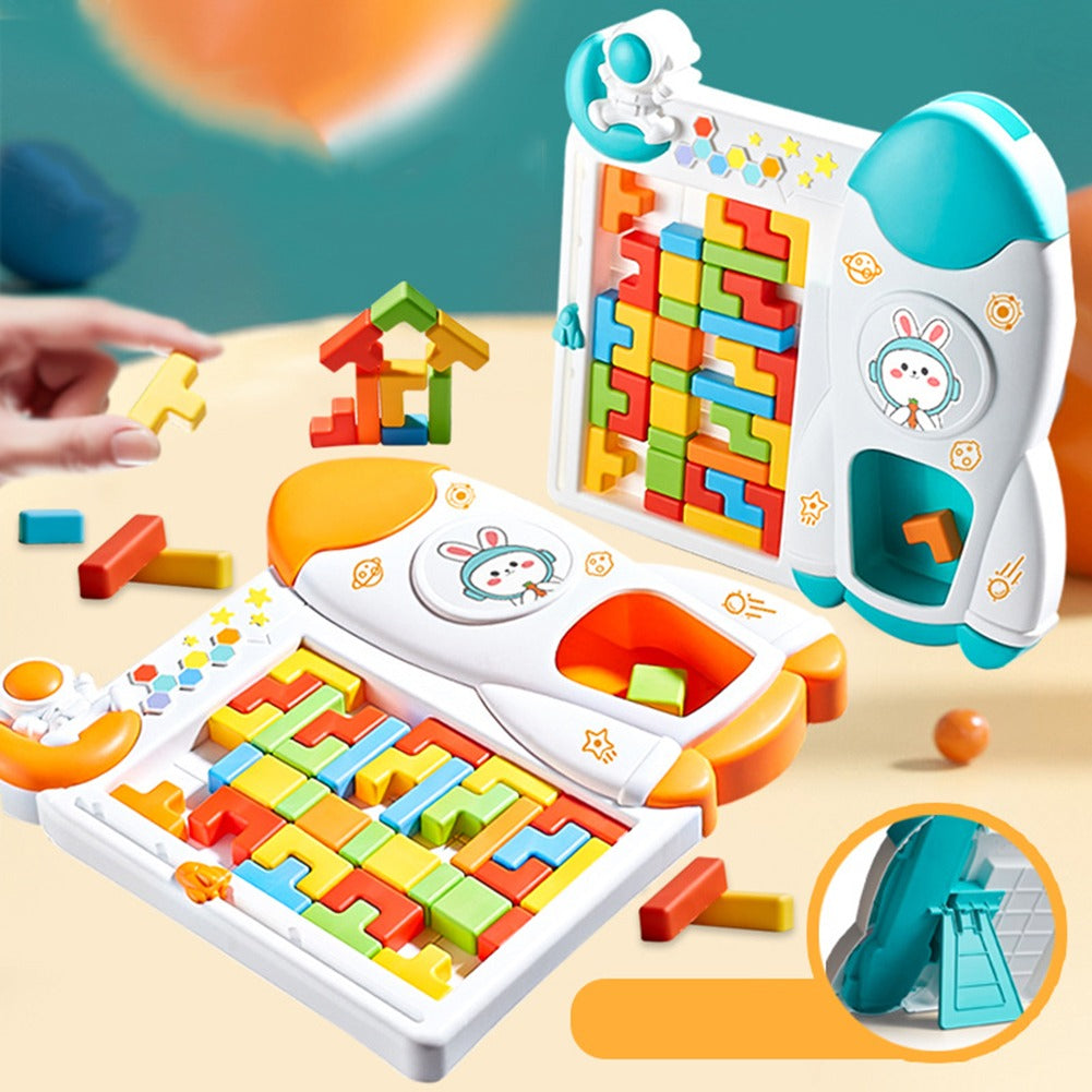 Space Rocket Tetris Table Block Challenge Game - 052