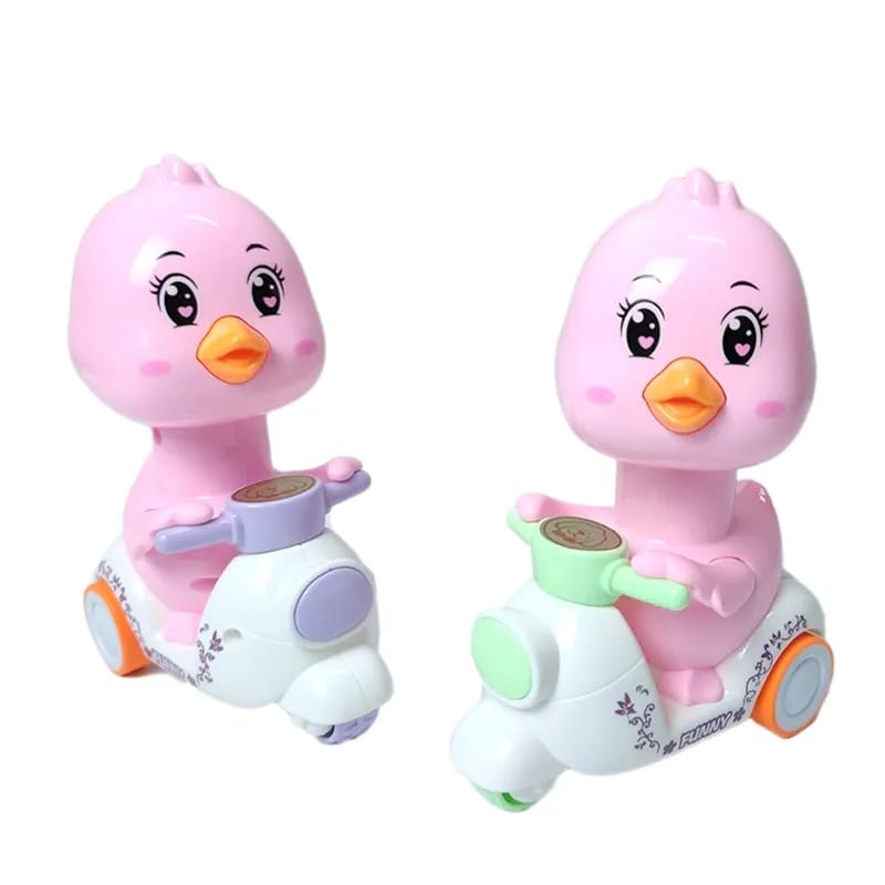 Press & Go Cartoon Chick Motorcycle - 866