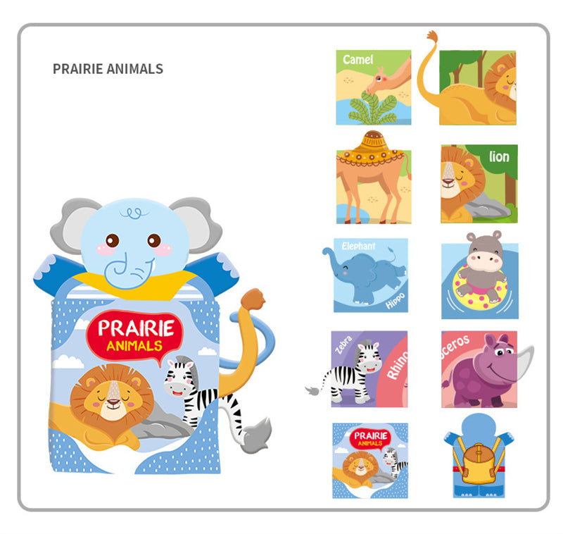 Prairie Animals Hand Puppet Cloth Book - 631