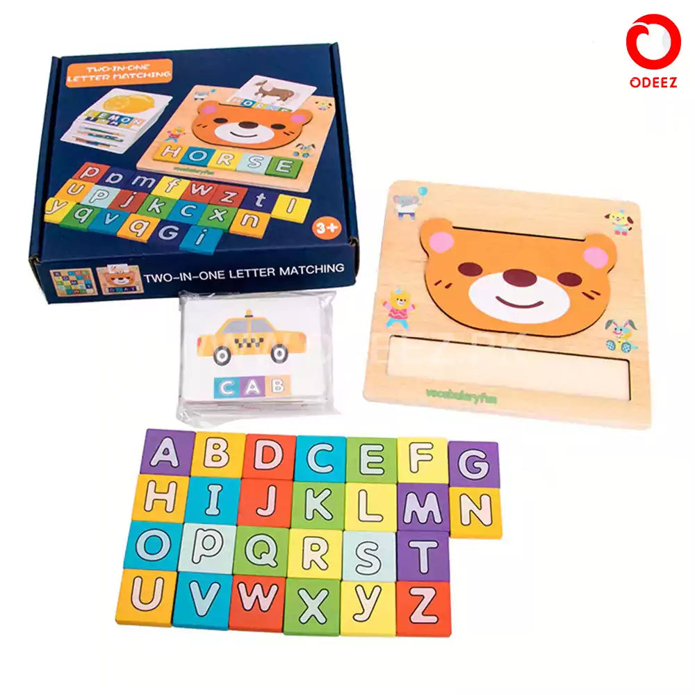 2 in 1 Letter Matching Wooden Kit