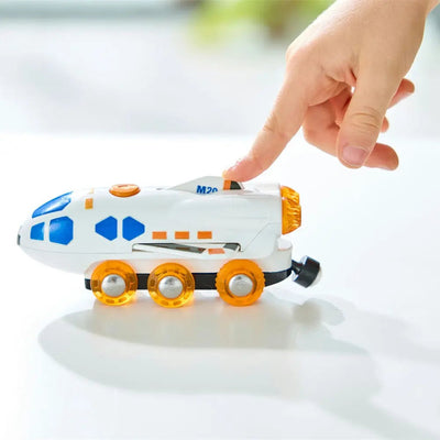 Fidtoy Train Navette Spatiale 2-en-1 - Jouet transformable avec lumières et sons
