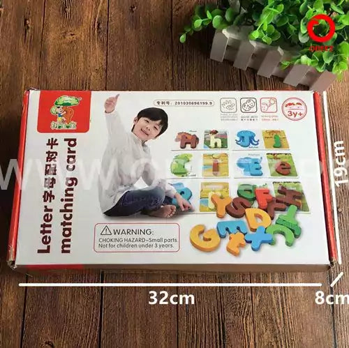 2 in 1 Uppercase(ABC) & Lowercase(abc) Wooden Cards