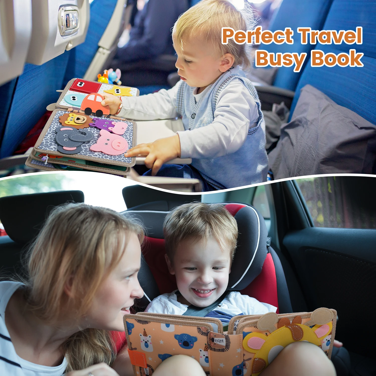 Sensory Safari™ Montessori Busy Book